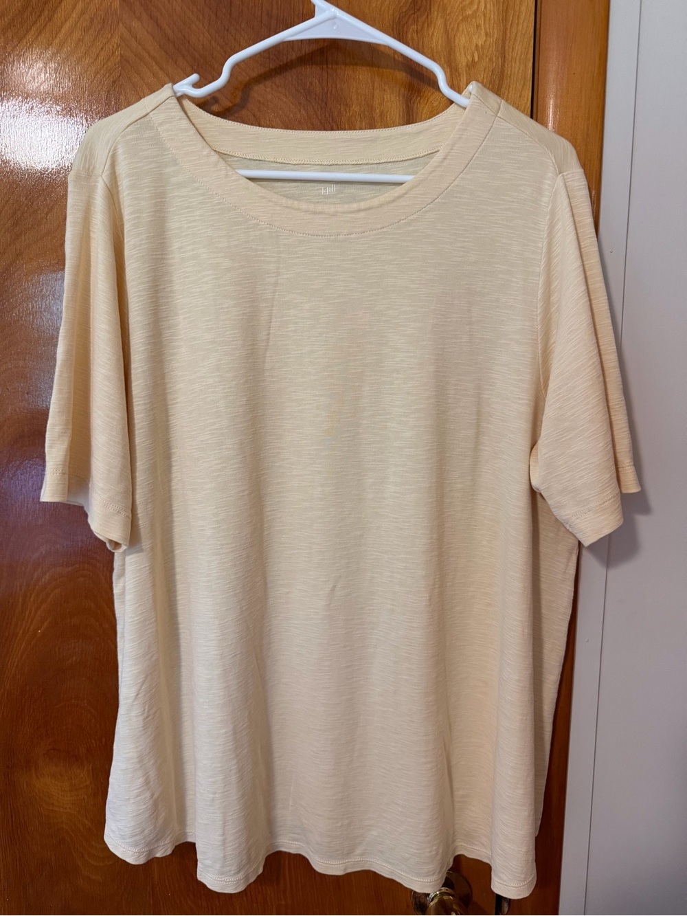 J. Jill Elbow-Sleeve Tee in Light Cream